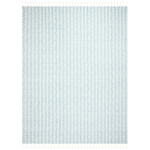Safavieh Natura Collection NAT153M Handmade Wool Area Rug Blue 9' x 12' Safavieh Natura Collection NAT153M Handmade Wool Area Rug Blue 9' x 12'